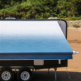 Aleko Motorized Retractable RV Awning 16 x 8 Feet Blue Fade RVAWM16X8BLUE24-AP RV Awnings Motorized 16 x 8 Ft