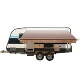 Aleko Motorized Retractable RV Awning 20 x 8 Feet Brown Fade RVAWM20X8BRN13-AP RV Awnings Motorized 20 x 8 Ft