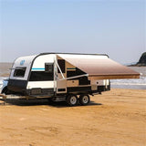 Aleko Motorized Retractable RV Awning 20 x 8 Feet Brown Fade RVAWM20X8BRN13-AP RV Awnings Motorized 20 x 8 Ft