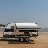 Aleko Motorized Retractable RV Awning 21 x 8 Feet Grey RVAWM21X8GREY26-AP RV Awnings Motorized 21 x 8 Ft