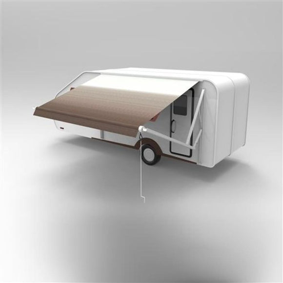 Aleko Motorized Retractable RV Awning 8 x 8 Feet Brown Fade RVAWM8X8BRN13-AP RV Awnings Motorized 8 x 8 Ft