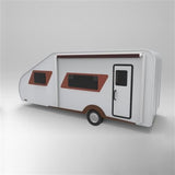Aleko Motorized Retractable Rv Awning 8 X 8 Feet Brown Fade Rvawm8X8Brn13-Ap Rv Awnings Motorized 8 X 8 Ft
