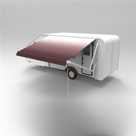 Aleko Motorized Retractable RV Awning 8 x 8 Feet Burgundy Fade RVAWM8X8BUR25-AP RV Awnings Motorized 8 x 8 Ft