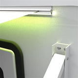 Aleko Motorized Retractable RV Awning 8 x 8 Feet White/Black Fade RVAWM8X8BLK11-AP RV Awnings Motorized 8 x 8 Ft
