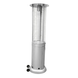 Aleko Outdoor Patio Cylinder Propane Space Heater with Adjustable Thermostat - 40,000 BTU - Silver EPHRSIL-AP Aleko Patio Heaters