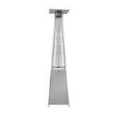 Aleko Outdoor Patio Pyramid Propane Space Heater with Adjustable Thermostat - 40,000 BTU - Silver EPHPSIL-AP Aleko Patio Heaters