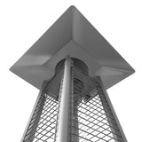 Aleko Outdoor Patio Pyramid Propane Space Heater with Adjustable Thermostat - 40,000 BTU - Silver EPHPSIL-AP Aleko Patio Heaters