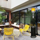 Aleko Outdoor Propane Patio Heater with Adjustable Thermostat - 44,000 BTU - Black EPHSBK-AP Aleko Patio Heaters
