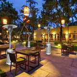 Aleko Outdoor Propane Patio Heater with Adjustable Thermostat - 44,000 BTU - Silver EPHSSIL-AP Aleko Patio Heaters