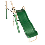Aleko Outdoor Sturdy Child Swing Set with 2 Swings Trapeze Glider and Slide BSW09-AP Fun Zone
