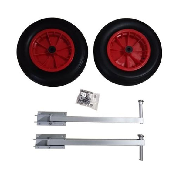 Aleko Pair Of Heavy Duty Aluminum Alloy Wheels For Inflatable Boats Btlw14-Ap Supplies And Accessories