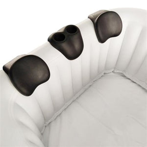 Aleko Removable 3-Piece Headrest and Drink Holder Set for Inflatable Hot Tub Spa Black HTACCBK-AP Hot Tub Accessories