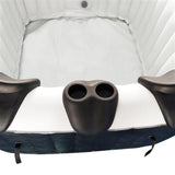 Aleko Removable 3-Piece Headrest and Drink Holder Set for Inflatable Hot Tub Spa Black HTACCBK-AP Hot Tub Accessories