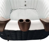 Aleko Removable 3-Piece Headrest and Drink Holder Set for Inflatable Hot Tub Spa Brown HTACCBR-AP Hot Tub Accessories