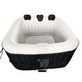 Aleko Removable 3-Piece Headrest and Drink Holder Set for Inflatable Hot Tub Spa Brown HTACCBR-AP Hot Tub Accessories