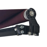 Aleko Retractable Patio Awning 10x8 Feet Burgundy AW10X8BURG37-AP Retractable Awnings 10 x 8 Ft.