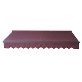 Aleko Retractable Patio Awning 10x8 Feet Burgundy AW10X8BURG37-AP Black Frame Retractable Awnings 10 x 8 Ft.