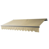Aleko Retractable Patio Awning 10x8 Feet Ivory AW10X8IVORY29-AP Retractable Awnings 10 x 8 Ft.