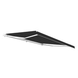 Aleko Retractable Patio Awning 12x10 Feet Black AW12X10BK81-AP Retractable Awnings 12 x 10 Ft