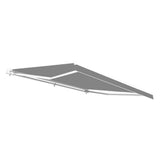 Aleko Retractable Patio Awning 12x10 Feet Gray AW12X10GY80-AP Retractable Awnings 12 x 10 Ft