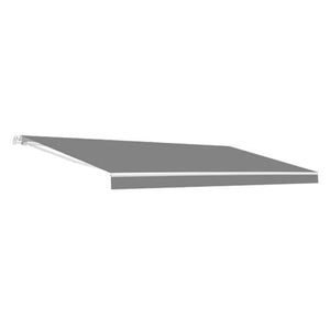 Aleko Retractable Patio Awning 12x10 Feet Gray AW12X10GY80-AP Retractable Awnings 12 x 10 Ft