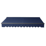 Aleko Retractable Patio Awning 13x10 Feet Blue AW13X10BLUE30-AP Retractable Awnings 13 x 10 Ft