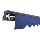 Aleko Retractable Patio Awning 13x10 Feet Blue AW13X10BLUE30-AP Retractable Awnings 13 x 10 Ft