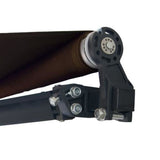 Aleko Retractable Patio Awning 13x10 Feet Brown AW13X10BROWN36-AP Retractable Awnings 13 x 10 Ft
