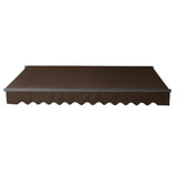 Aleko Retractable Patio Awning 13x10 Feet Brown AW13X10BROWN36-AP Retractable Awnings 13 x 10 Ft