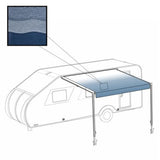 Aleko Retractable Rv/patio Awning 10 X 8 Feet Blue Striped Rvaw10X8Blstr32-Ap Rv Awnings Non Motorized 10 X 8 Ft