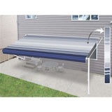 Aleko Retractable Rv/patio Awning 10 X 8 Feet Blue Striped Rvaw10X8Blstr32-Ap Rv Awnings Non Motorized 10 X 8 Ft