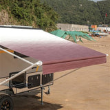 Aleko Retractable RV/Patio Awning 10 x 8 Feet Burgundy Fade RVAW10X8BUR25-AP RV Awnings Non Motorized 10 x 8 Ft