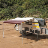 Aleko Retractable RV/Patio Awning 10 x 8 Feet Burgundy Fade RVAW10X8BUR25-AP RV Awnings Non Motorized 10 x 8 Ft