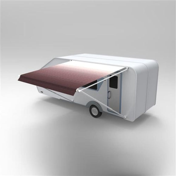Aleko Retractable Rv/patio Awning 10 X 8 Feet Burgundy Fade Rvaw10X8Bur25-Ap Rv Awnings Non Motorized 10 X 8 Ft