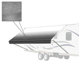 Aleko Retractable Rv/patio Awning 10 X 8 Feet White/black Fade Rvaw10X8Blk11-Ap Rv Awnings Non Motorized 10 X 8 Ft