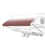 Aleko Retractable Rv/patio Awning 15 X 8 Feet Brown Fade Rvaw15X8Brn23-Ap Rv Awnings Non Motorized 15 X 8 Ft