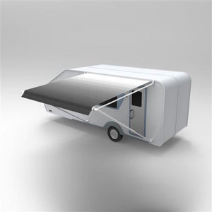 Aleko Retractable Rv/patio Awning 15 X 8 Feet Grey Rvaw15X8Grey26-Ap Rv Awnings Non Motorized 15 X 8 Ft