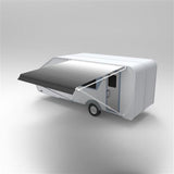 Aleko Retractable Rv/patio Awning 15 X 8 Feet Grey Rvaw15X8Grey26-Ap Rv Awnings Non Motorized 15 X 8 Ft