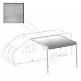 Aleko Retractable Rv/patio Awning 15 X 8 Feet Grey Rvaw15X8Grey26-Ap Rv Awnings Non Motorized 15 X 8 Ft