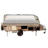 Aleko Retractable RV/Patio Awning 15 x 8 Feet Grey RVAW15X8GREY26-AP RV Awnings Non Motorized 15 x 8 Ft