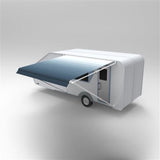 Aleko Retractable Rv/patio Awning 20 X 8 Feet Blue Fade Rvaw20X8Blue24-Ap Rv Awnings Non Motorized 20 X 8 Ft