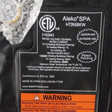 Aleko Round Inflatable Hot Tub Spa With Cover 6 Person 265 Gallon Black and White HTIR6BKW-AP Hot Tubs