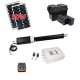 Aleko Single Swing Gate Operator GG850 AC/DC Solar Kit 50W GG850SOL-AP Single Swing Gate Operator