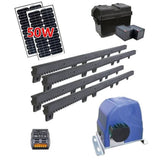 Aleko Sliding Gate Opener AR900 Solar Kit 50W AR900SOL-AP Gear Driven Sliding Gate Openers