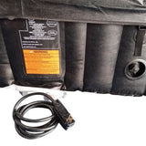 Aleko Square Inflatable Hot Tub Spa With Cover 4 Person 160 Gallon Black and White HTISQ4BKWH-AP Hot Tubs