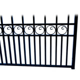 Aleko Steel Dual Swing Driveway Gate London Style 12 X 6 Ft Dg12Lond-Ap Dual Swing Driveway Gates