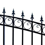 Aleko Steel Dual Swing Driveway Gate London Style 12 X 6 Ft Dg12Lond-Ap Dual Swing Driveway Gates