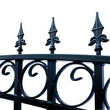 Aleko Steel Dual Swing Driveway Gate London Style 12 X 6 Ft Dg12Lond-Ap Dual Swing Driveway Gates
