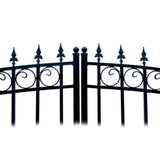 Aleko Steel Dual Swing Driveway Gate London Style 14 X 6 Ft Dg14Lond-Ap Dual Swing Driveway Gates