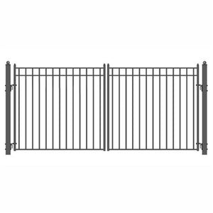 Aleko Steel Dual Swing Driveway Gate Madrid Style 14 X 6 Ft Dg14Madd-Ap Dual Swing Driveway Gates